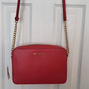 BNWT Michael Kors red crossbody